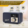 Roberts-Radio REV-PETITE2MB Revival Petite 2 DAB/DAB+/FM Bluetooth Portable Radio - Midnight Blue