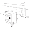 Whirlpool BIWMWG81485 Integrated Washing Machine