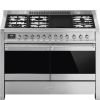 Smeg A4-81 120cm Opera Dual Fuel Range Cooker Stainless Steel
