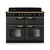 Rangemaster CLDLB110EIPSLT/AB1 Classic Deluxe 110cm BC Induction Range Cooker Slate/Antique Brass