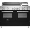 Bertazzoni MAS125I2ENET Master Deluxe 120cm Range Cooker Twin Oven Induction Matt Black