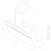 Elica ASC-URB-IRON 90Cm Wide Ascent Angled Hood - B Rated- Iron Look