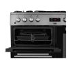 Beko KDVF90X 90cm Double Oven Range Cooker with 5 Burner Gas Hob - Stainless Steel