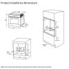 Belling BEL BI603MF STA ingle Electric Multifunction Built-In Oven A Rated In Stainless Steel
