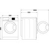 Indesit BDE86436WVUK Push&Go Washer-Dryer 8+6Kg 1400Spin White With Ariel Pods And Steam Cycles