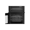 Beko EDC6731K 60cm Double Oven Electric Cooker with Vitroceramic Hob - Black