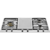 Bertazzoni PM3630GX Segmented 90cm Gas Hob with 3 burners and electric griddle