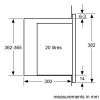 Siemens BF525LMB1B Built In Microwave with 20l Capacity, 800W in Black