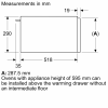 Siemens BI710D1B1B Warming Drawer