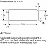 Bosch BIC7101B1B Warming Drawer