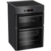 Blomberg HIRN651N 60cm Double Oven Electric Cooker with Induction Hob - Anthracite