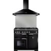 Rangemaster RCLAHDC100BL/C 100Cm  Classic Hood Black  - Chrome Rail