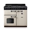 Rangemaster CLDL100DFPPCR/CM1 Classic Deluxe 100 DF Dual Fuel Range Cooker Pale Cream Chrome