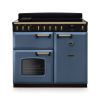 Rangemaster CLDL100EIPSTB/AB1 Classic Deluxe 100cm Induction Range Cooker Stone Blue/Antique Brass