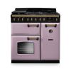 Rangemaster CLDL90DFPHTH/AB1 Classic Deluxe 90 DF Dual Fuel Range Cooker Heather Antique Brass
