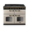 Rangemaster CLDLB110DFPPCR/AB1 Classic Deluxe BC 110 DF Dual Fuel Range Cooker Pale Cream Antique Brass