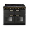 Rangemaster CLDLB110DFPSLT/AB1 Classic Deluxe BC 110 DF Dual Fuel Range Cooker Slate Antique Brass