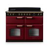 Rangemaster CLDLB110EIPBOR/AB1 Classic Deluxe 110cm BC Induction Range Cooker Bordeaux/Antique Brass