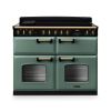Rangemaster CLDLB110EIPMGR/AB1 Classic Deluxe 110cm BC Induction Range Cooker Mineral Green/Antique Brass