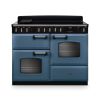 Rangemaster CLDLO110DFPSTB/CM1 Classic Deluxe OC 110 DF Dual Fuel Range Cooker Stone Blue Chrome