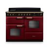 Rangemaster CLDLO110EIPBOR/AB1 Classic Deluxe 110cm OC Induction Range Cooker Bordeaux/Antique Brass