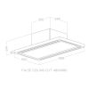 Elica CLOUD-SEVEN-DO Ceiling Extractor Cooker Hood - Stainless Steel