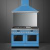 Smeg CPF120IGMPT 120cm Portofino Dual Fuel Range Cooker With Mix Hob Turquoise