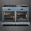 Smeg CPF120IGMPT 120cm Portofino Dual Fuel Range Cooker With Mix Hob Turquoise