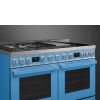 Smeg CPF120IGMPT 120cm Portofino Dual Fuel Range Cooker With Mix Hob Turquoise