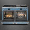 Smeg CPF120IGMPT 120cm Portofino Dual Fuel Range Cooker With Mix Hob Turquoise