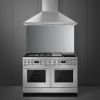 Smeg CPF120IGMPX 120cm Portofino Dual Fuel Range Cooker With Mixed Hob Stainless Steel