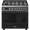 Smeg CPF92GMA 90cm Portofino Dual Fuel Range Cooker Anthracite