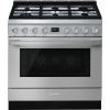 Smeg CPF9GPX 90cm Portofino Dual Fuel Range Cooker Stainless Steel