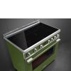 Smeg CPF9IPOG 90cm Portofino Electric Induction Range Cooker Olive Green