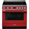 Smeg CPF9IPR 90cm Portofino Electric Induction Range Cooker Red