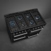 Smeg CX113GMBL 110cm Concert Dual Fuel Triple Cavity Range Cooker