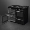 Smeg CX113GMBL 110cm Concert Dual Fuel Triple Cavity Range Cooker