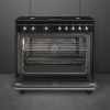 Smeg CX91GMBL 90cm Concert Dual Fuel Range Cooker Black