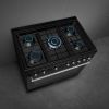 Smeg CX91GMBL 90cm Concert Dual Fuel Range Cooker Black