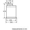 Bosch DHL575CGB Hood