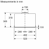 Bosch DLN56AC60B Canopy Hood