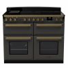 Rangemaster ESDLB110EIPSLT/AB1 110cm Wide Induction Range Cooker ESTEL DLX BC - Slate / Antique Brass - A Rated