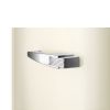 Smeg FAB28LCR6UK 60cm Retro Free Standing Fridge With Ice Box in Cream, Left hand hinge