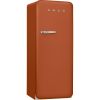 Smeg FAB28RDRU6 60cm Retro Free Standing Fridge With Ice Box in Rust Effect, Right hand hinge