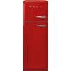 Smeg FAB30LRD6UK Static Fridge Freezer, 80/20, Red, C Rated