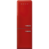 Smeg FAB32LRD6UK No Frost Fridge Freezer, 50s Style, Red, C Rated