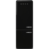 Smeg FAB38LBL6 No Frost Fridge Freezer, 706 mm wide, Black, C Rated