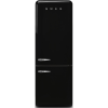 Smeg FAB38RBL6 No Frost Fridge Freezer, 706 mm wide, Black, C Rated