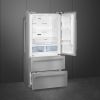 Smeg FQ55FXDE Frost Free American Fridge Freezer - Pet Inox Look - E Rated