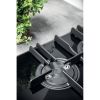 Hotpoint FTGHG751DHBK 75cm Black Gas On Glass Hob - Front Controls